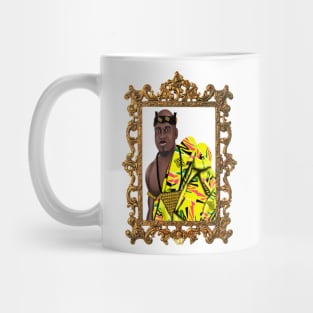 Black African King Melanin Kente Pattern Ghana Pride Gift Mug